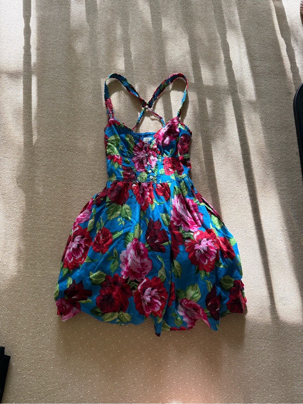 Abercrombie Floral Cotton Babydoll Dress M